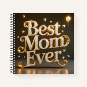 Glam Gold Bling Best Mum Ever  Notebook