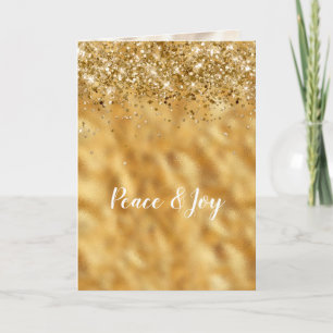 Glam Gold Confetti Glitte Inspirational Card