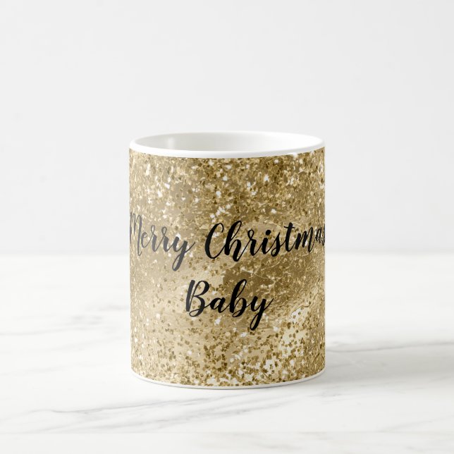 Glam Gold Glitter Coffee Mug (Center)