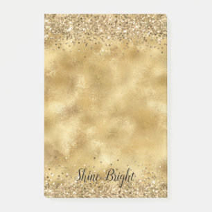 Glam Gold Glitter Confetti      Post-it Notes