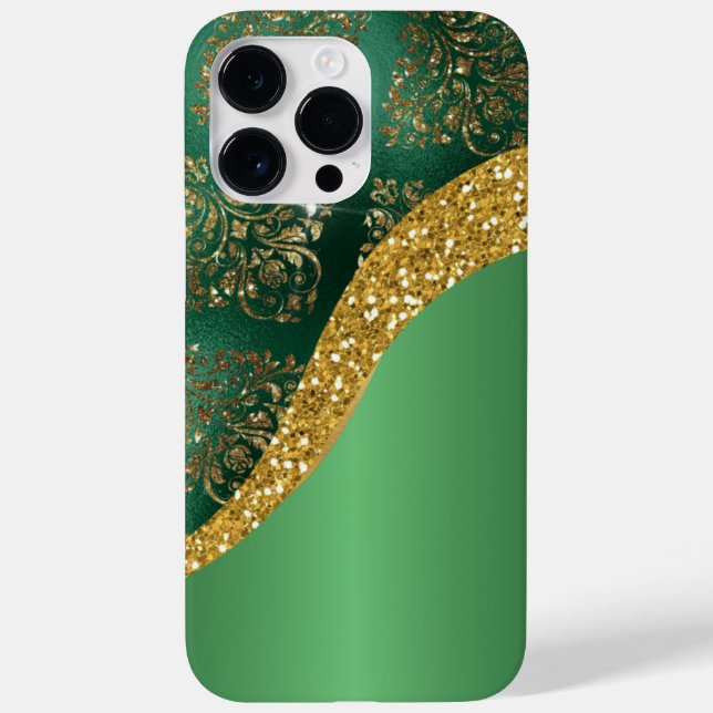 Glam Gold Glitter Green Metallic  Case-Mate iPhone Case (Back)
