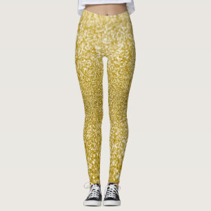 Glam gold glitter leggings
