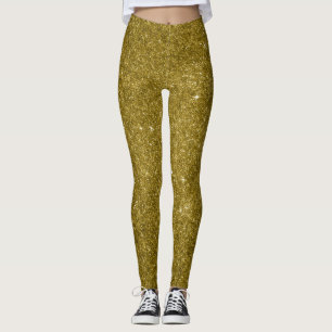 Glam gold glitter leggings