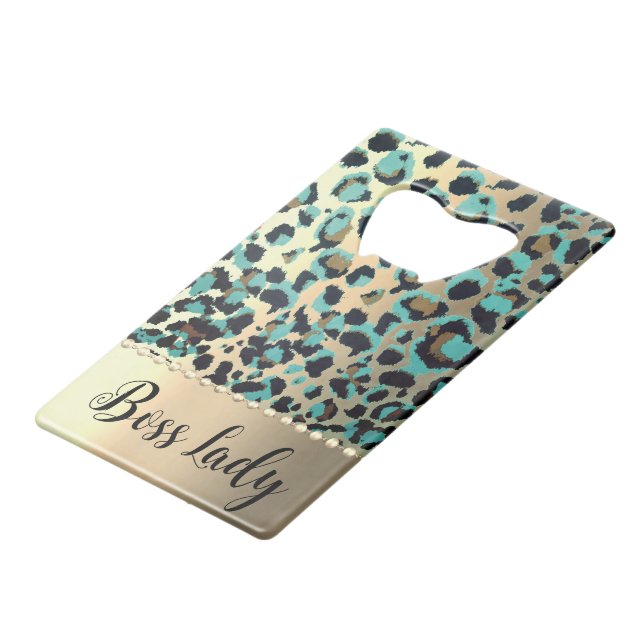 Glam Gold Leopard Boss Lady  (Front Angled)