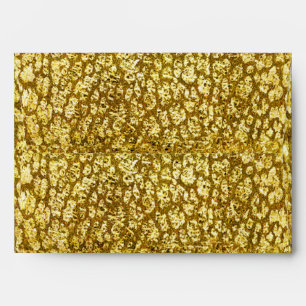 Glam Gold Leopard Chic Party Invitation Envelopes