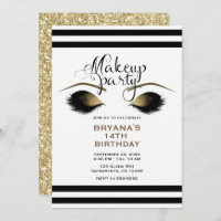 Glam Gold Makeup Eyelashes Beauty Custom Party