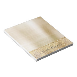 Glam Gold Sparkle Notepad
