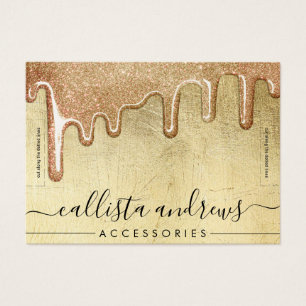 Glam Gold Thick Glitter Drips  Bracelet Display