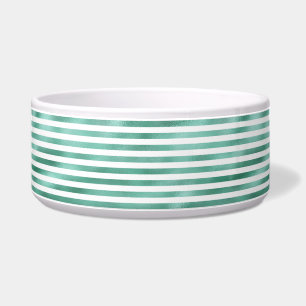 Glam Green White Stripes