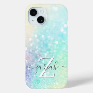 Glam Holographic Glitter Colourful Pretty Pattern iPhone 15 Case