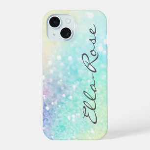 Glam Holographic Glitter Colourful Pretty Pattern iPhone 15 Case