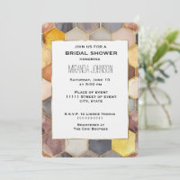 Glam Honey Comb Blush Champagne Bridal Shower