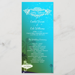 Glam Las Vegas Wedding Program