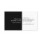 Glam Lashes Script Text Silver/Black Business Card