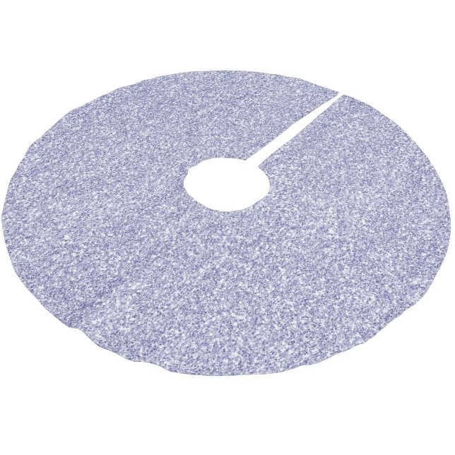 Glam Lavender Lilac Purple Glitter      Brushed Polyester Tree Skirt (Angled)