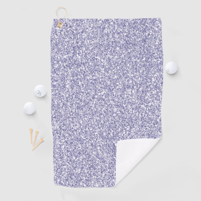 Glam Lavender Lilac Purple Glitter         Golf Towel (InSitu)