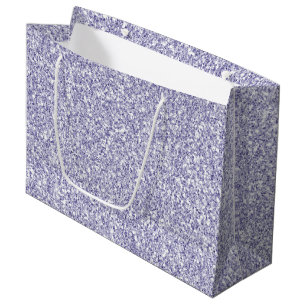Glam Lavender Lilac Purple Glitter          Large Gift Bag