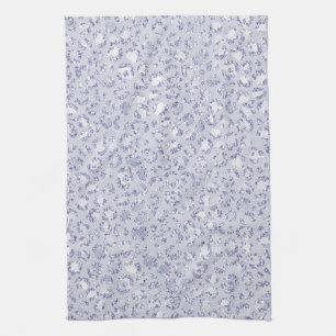 Glam Lavender Lilac Purple Leopard Print Glitter   Tea Towel