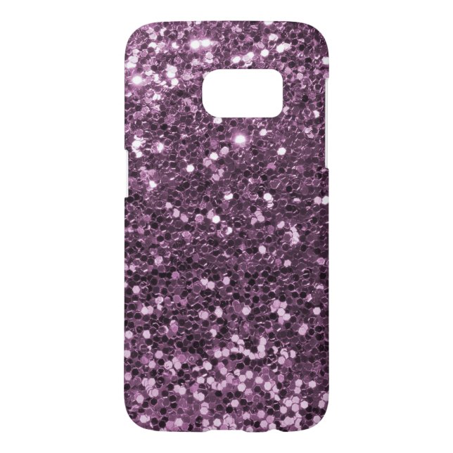 Glam Lavender Purple Faux Glitter Print Case-Mate Samsung Galaxy Case (Back)