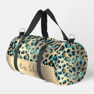 Glam Leopard Boss Lady   Duffle Bag