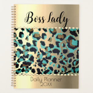 "Glam Leopard Boss Lady   Planner