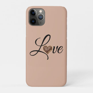 Glam Leopard Heart Love Design iPhone 11 Pro Case