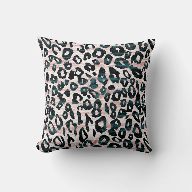 Glam Leopard Print Cushion (Front)