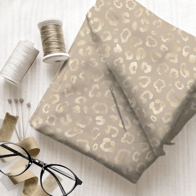 Glam Leopard Spot Pattern Safari Gold ID1154 Fabric (Creator Uploaded)