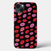 Glam Lip Print Beauty Pink/Red/Black