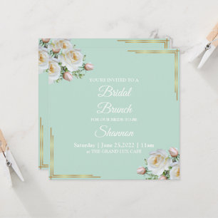 Glam Lux Floral Invitations
