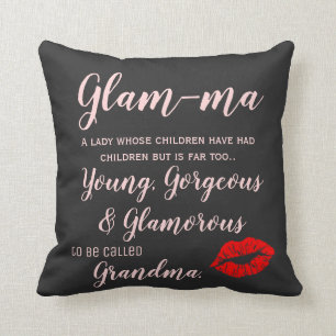 Glam-ma Grandma christmas gift Cushion