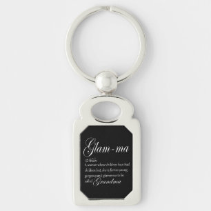 GLAM MA grandma definition Key Ring