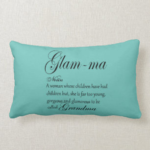 GLAM MA grandma definition Lumbar Cushion