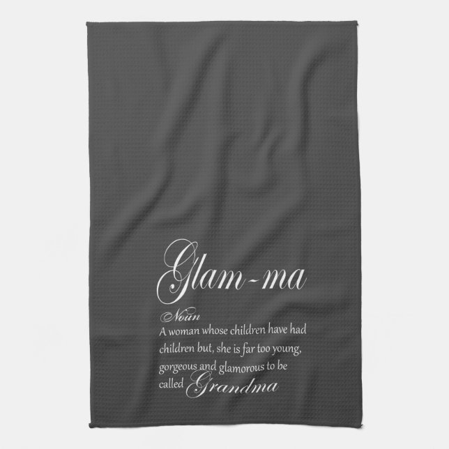 GLAM MA grandma definition Tea Towel (Vertical)
