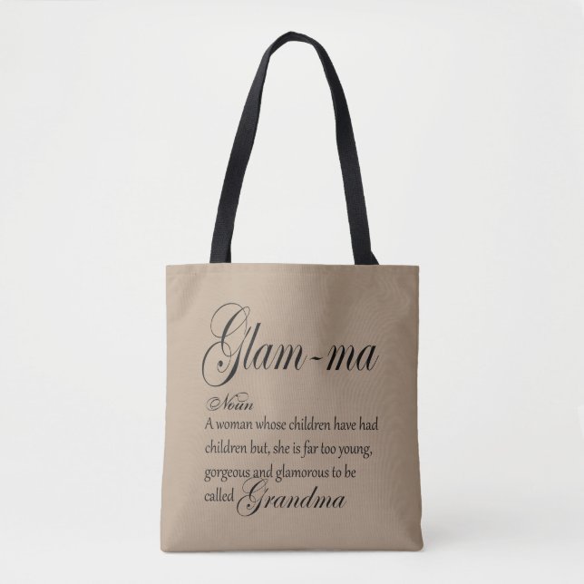 GLAM MA grandma definition Tote Bag (Front)
