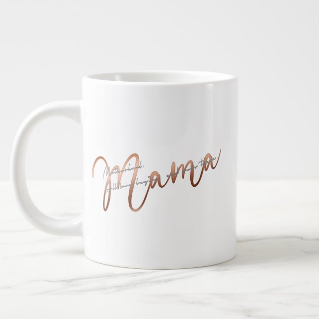 Glam Mama Large Coffee Mug (Left)