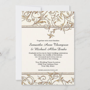 Glam Old Hollywood Regency Black Tie Lavender Invitation