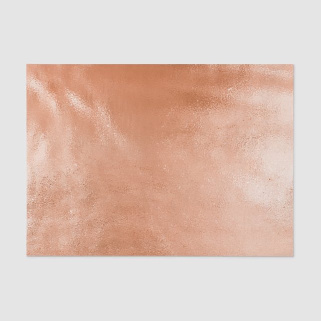 Glam Orange Peach Spice Birthday Tissue Paper (Front)