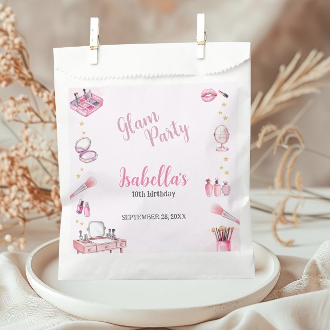 Glam Party Girl Beauty Spa Favour Bag (Creator Uploaded)