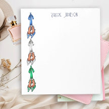 Glam Personalised Stiletto Heels Notepad