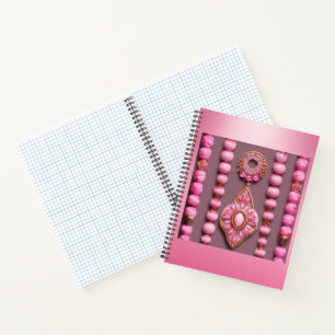 Glam Pink Beads Jewellery Notebook