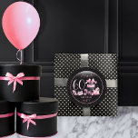 Glam Pink Black Fashion 60th Birthday Party Classic Round Sticker<br><div class="desc">Glamourous French couture-inspired,  pink and black "60" 60th birthday design featuring a hat box cake,  pink stilettos and a makeup bag among various unopened birthday presents and luscious cupcakes.  Perfect for celebrating birthday occasions.  Age is created in an uneditable faux pink glitter font.</div>