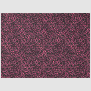 Glam Pink Black Leopard Print Tissue Paper