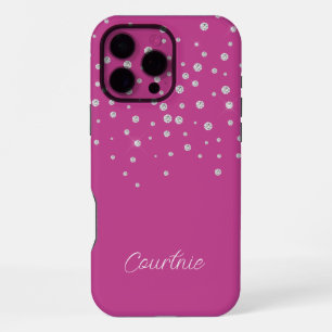 Glam Pink Diamond Jewels iPhone 16 Pro Max Case