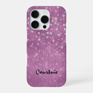 Glam Pink Diamond Jewels iPhone 16 Pro Case