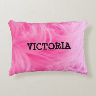 Glam Pink Girly Design Decorative Cushion