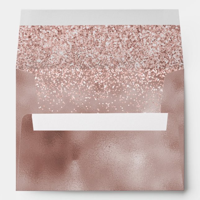 Glam Pink Glitter Envelope (Back (Bottom))