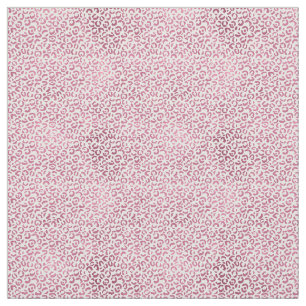 Glam Pink Leopard Print Fabric