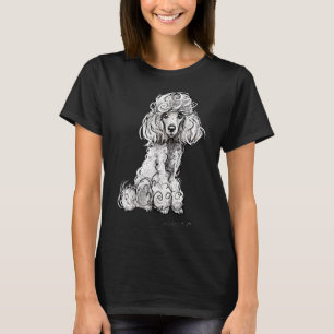Glam Poodle Art Design T-Shirt