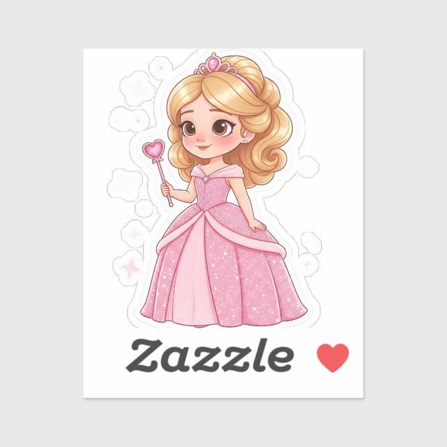 Glam Princess custom cut vinyl (Sheet)